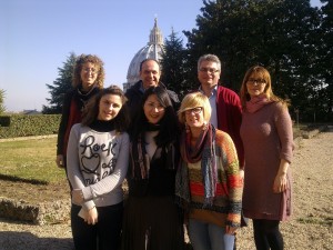 Nei giardini del Vaticano