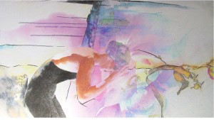 Aglaia, tecnica mista (50x90 cm) 5