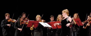 Alcuni elementi dell'orchestrade gli archi del cherubino.