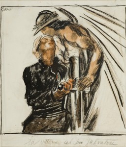 22_-Mario_Sironi-La_Vittoria_col_suo_salvatore-1924-cm_34,4x32--1