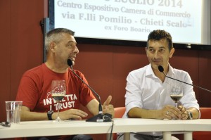 Kuaska con Massimiliano Di Prinzio del birrificio Maiella