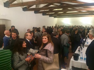 Un momento della degustazione