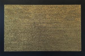 Opera di Nathalie Vin esposta nella mostra "Oro Musiwa 2016" a Roseto degli Abruzzi