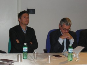a sinistra: Davide Acerra, responsabile Abruzzo-Molise guida Slow Wine