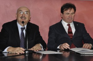 Da sinistra: Silvio Di Lorenzo, Presidente Camera di Commercio di Chieti e Mauro Febbo, Assessore Politiche Agricole Regione Abruzzo