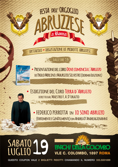 Il 19 luglio a Roma la festa dell’orgoglio abruzzese