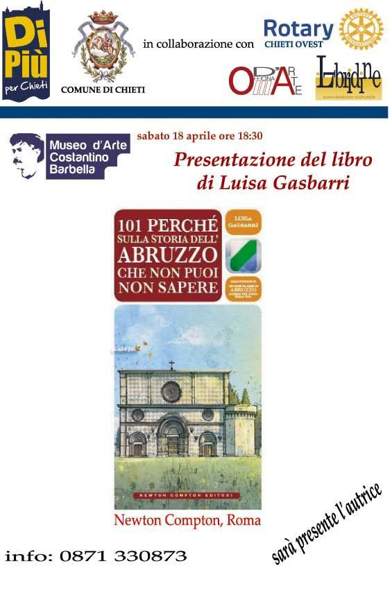 Presentazione del libro “101 perché sulla storia dell’Abruzzo che non puoi non sapere”