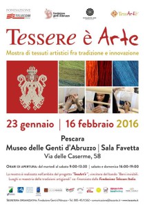 Locandina Mostra TessArte Pescara