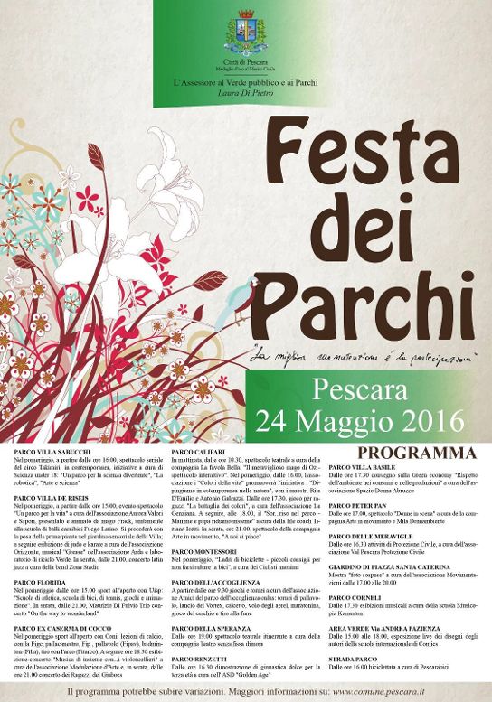 A Pescara, la Festa dei Parchi