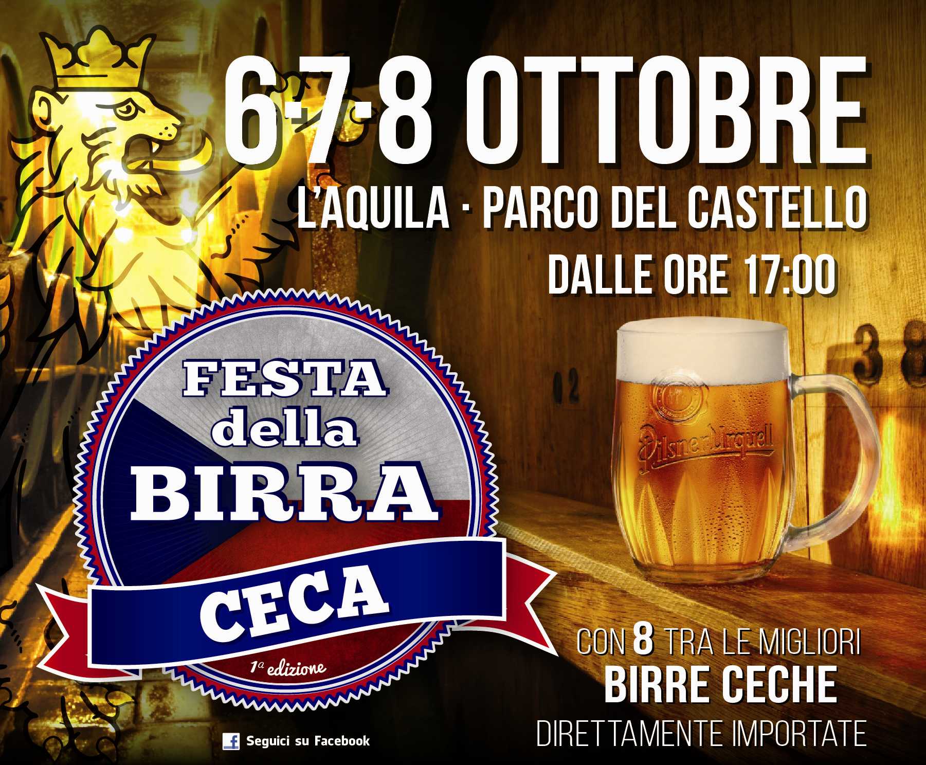 Festa a L’Aquila con le birre della Repubblica Ceca