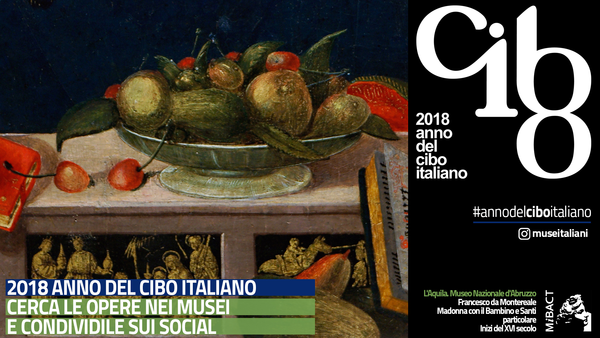 Il Museo Nazionale d’Abruzzo nella promozione del 2018 come anno del cibo italiano