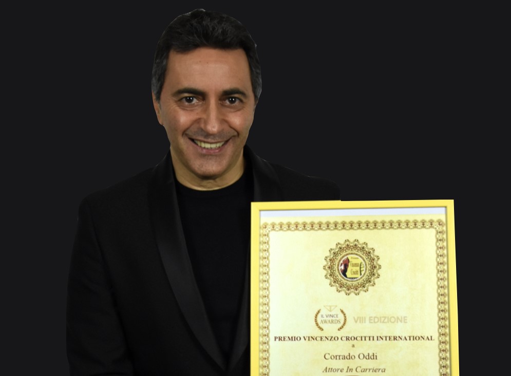Cinema, all’attore abruzzese Corrado Oddi il premio “Vince 2020” Vincenzo Crocitti International