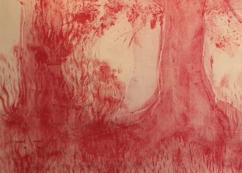 Pescara, l’artista Luca Farina inaugura il bosco rosso